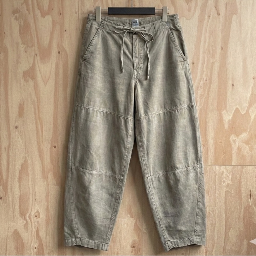 NSF Clothing Barrel Leg Utility Pants Khaki Cropped Size XS EUC
